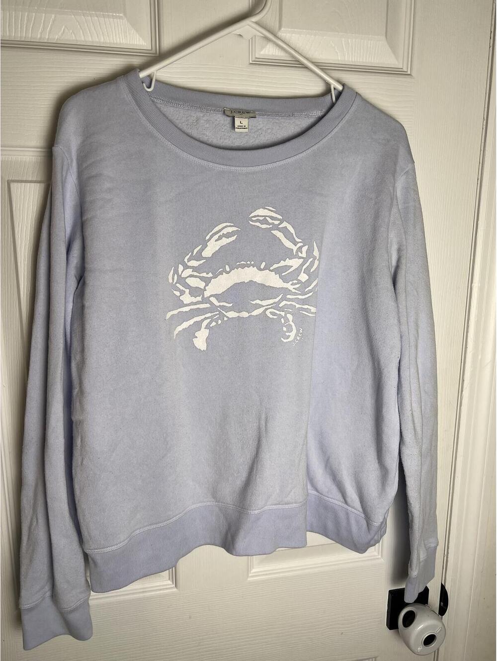 J.Crew Crab Graphic Sweatshirt Large